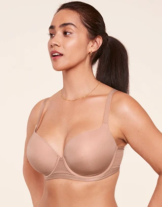 Fallon Medium Beige 2 Contour bra bundle Model 2