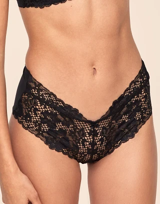Cinthia Hipster Black panty bundle Model 1