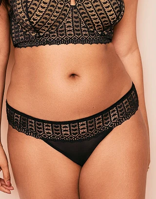 Nymphadora Bikini Black panty bundle Model 2