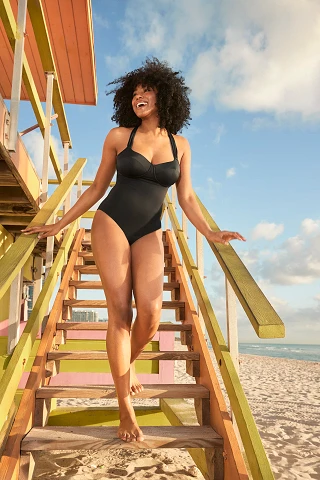 Cariba Black Unlined swimwear bundle Model 1