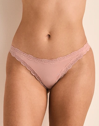 Siena High Cut Medium Beige panty bundle Model 1