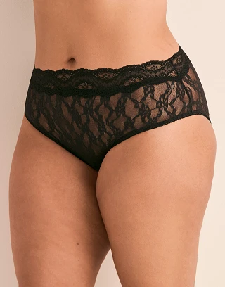 Marine High Waisted Black panty bundle Model 1