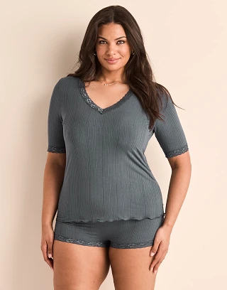 Roxie Dark Gray lounge bundle Model 2