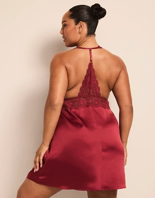 Galilea Dark Red lingerie bundle Model 2