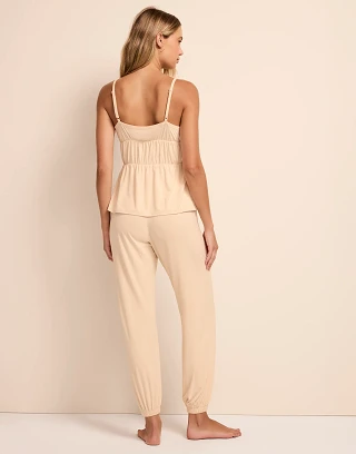 Paulina Light Beige sleepwear bundle Model 2