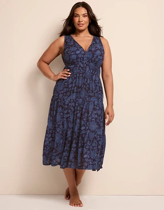 Zahira Floral Blue lounge bundle Model 2