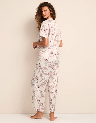 Verity Floral Pink sleepwear bundle Model 2