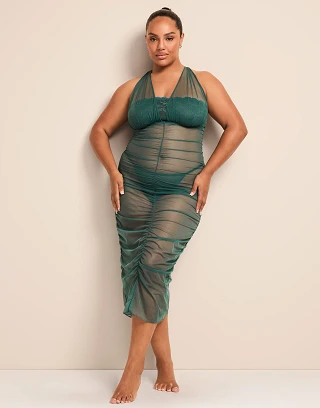 Eave Dark Green 2 Unlined lingerie bundle Model 2