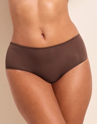 Teagan B1 Shortie Dark Brown panty bundle Model 2