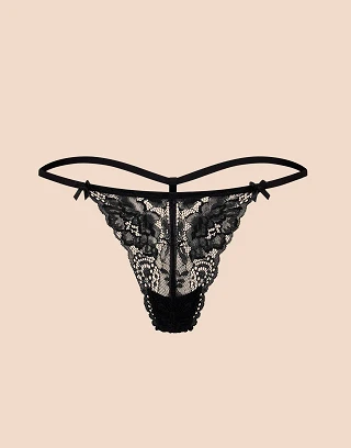Celeste G-String Black panty bundle Still 1
