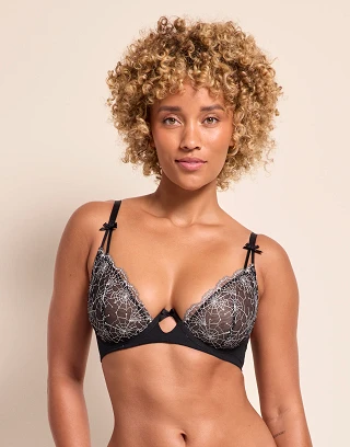 Esmay Black 3 Unlined bra bundle Model 1