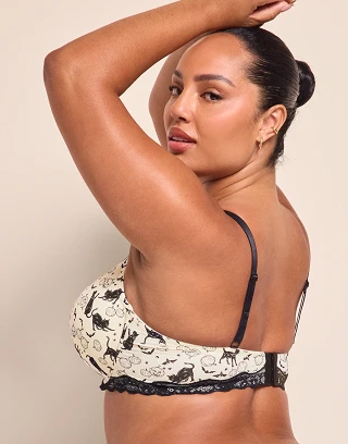 Nare Novelty Beige 3 Lightly Lined bra and panty bundle Model 2