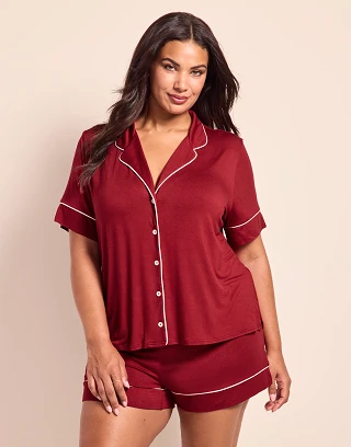 Jane1 C1 Dark Red sleepwear bundle Model 2