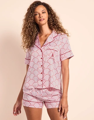 Trisha Heart Pink sleepwear bundle Model 1