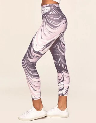Cora Cozy 7/8 Novelty Purple activewear bundle Model 1