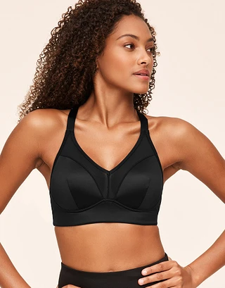 Ariza Black Lightly Lined activewear bundle Model 1