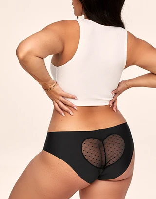Claire Hipster Black Plus panty bundle Model 2