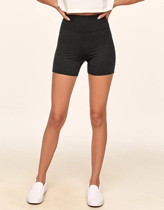 Haley Heather Shorty Black activewear bundle Model 1