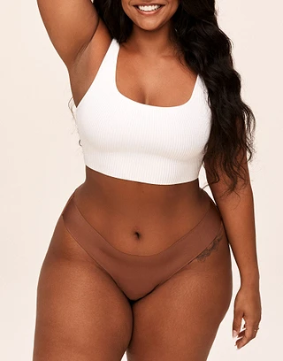 Annie Thong Dark Brown Plus panty bundle Model 2