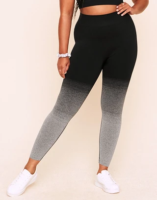 Lilah Ombre Full Legging Black Plus activewear bundle Model 2