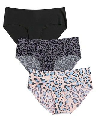 3-Pack Leto Invisible Hipster Black panty pack Still 2