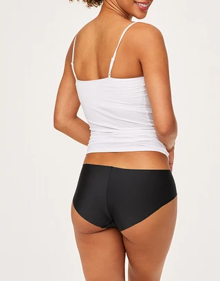 3-Pack Leto Invisible Hipster Black panty pack Model 1