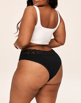 3-Pack Mackenna Cotton Cheeky Black 2 Plus panty pack Model 1