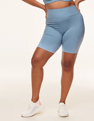 Cali Biker Short Medium Blue Plus activewear bundle Model 2