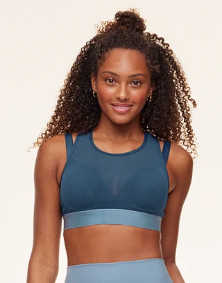 Micah Dark Blue 2 Contour activewear bundle Model 1