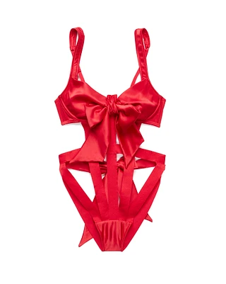 Ivana Dark Red Unlined lingerie bundle Still 2