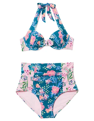 Shelby Floral Blue 3 Contour swimwear bundle Still 1