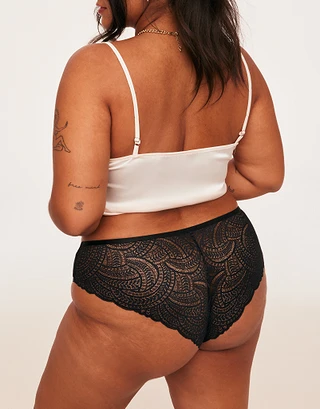 Beatrice Cheeky Black Plus panty bundle Model 2