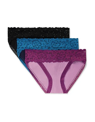 3-Pack Joanie Cotton Bikini Black panty pack Still 2