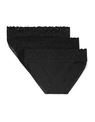 3-Pack Joanie Cotton Bikini Black 2 panty pack Other 2