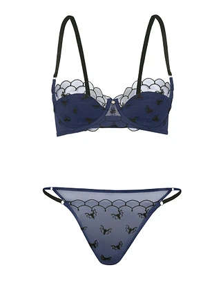 Bettie Dark Blue 2 Contour bra bundle Still 2