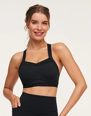 Brylee High Support Black Contour activewear bundle Model 1