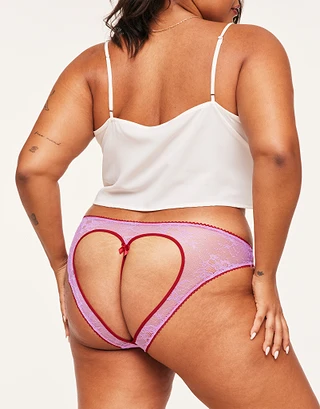 Amore Cheeky Medium Purple Plus panty bundle Model 2
