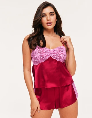 Chrisy Dark Red sleepwear bundle Model 1