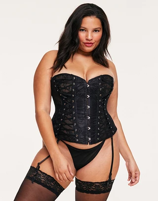 Nikita Black Plus Unlined corset bundle Model 2