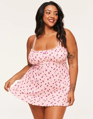 Ophylia Ditsy Pink Plus sleepwear bundle Model 2