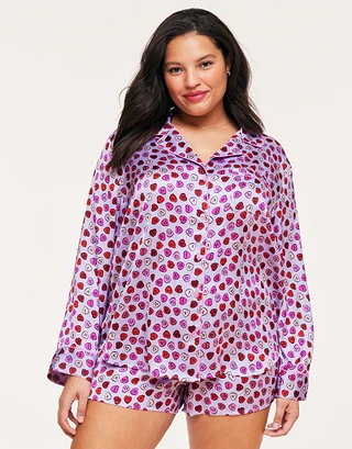 Sammi Heart Purple Plus sleepwear bundle Model 1