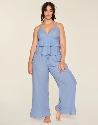 Brigita Medium Blue Plus Unlined sleepwear bundle Model 2