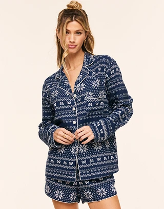 Cecelia Novelty Blue sleepwear bundle Model 1