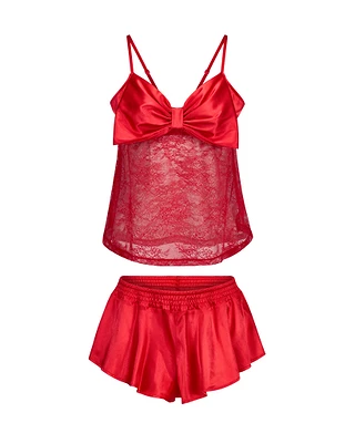 Idrina Dark Red sleepwear bundle Still 2