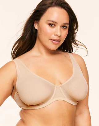Ivy Light Beige Plus Unlined bra bundle Model 2