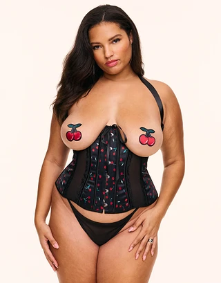 Amadine Novelty Black Plus corset bundle Model 2