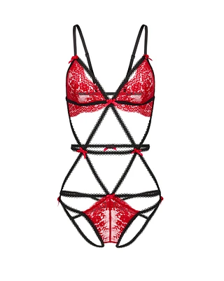 Aphrodite Dark Red Unlined lingerie bundle Still 2