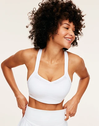 Brylee High Support White Contour activewear bundle Model 1