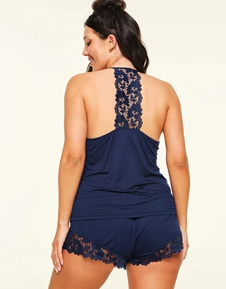 Jacky Dark Blue Plus sleepwear bundle Model 2