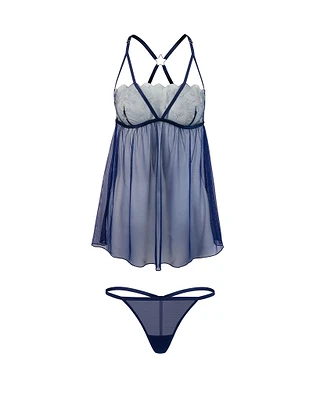 Stelletta Dark Blue Unlined lingerie bundle Still 2